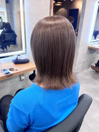 ミディアム 透明感/韓国カラー RENA🤎のヘアスタイル