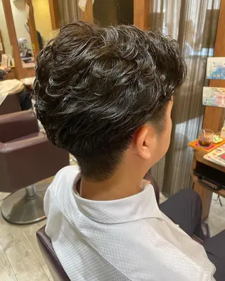 メンズ 仙台/メンズ/ フェザー/リョウのヘアスタイル