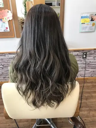 ロング カラー N-plants 和泉中央店のヘアスタイル