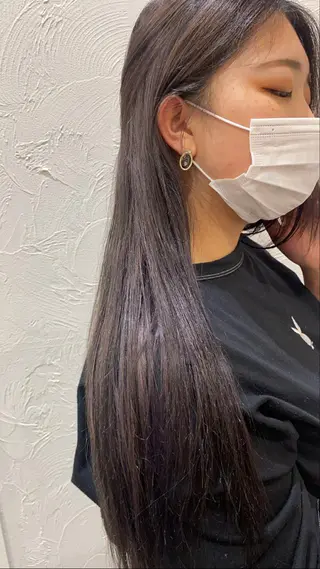 ロング カラー 前橋 姫奈のヘアスタイル