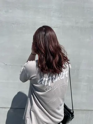 ミディアム カラー 山本  弦生のヘアスタイル