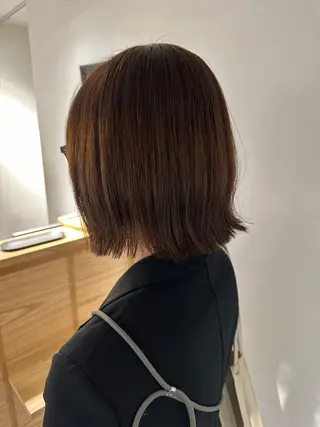 ショート カラー 金ウンス 髪質改善カラーのヘアスタイル