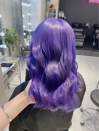 セミロング 🤍ムラ修正ブリーチ 🤍原宿/YUUのヘアスタイル