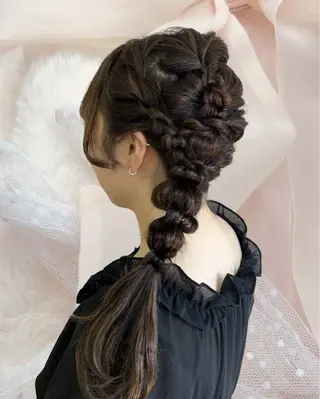 ヘアアレンジ アレンジ/ブラウン カラー HARU🕯のヘアスタイル