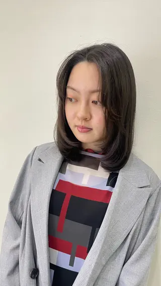 ミディアム カラー 透明感カラー/ 髪質改善/サクラ🌸のヘアスタイル