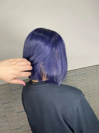 ミディアム maco 艶感ハイトーン🦋のヘアスタイル