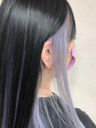 カラー ダブルスキルエクステ /羽エクステ白石宇由のヘアスタイル