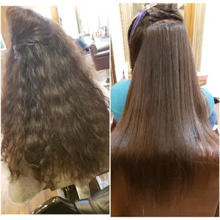 ロング パーマ 饒平名 知也のヘアスタイル