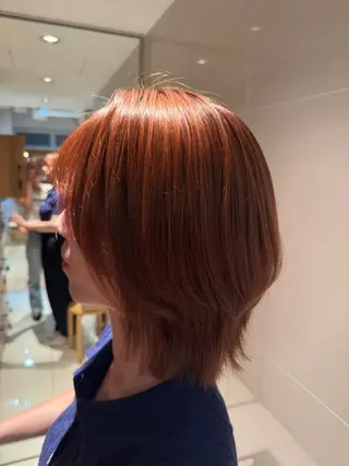 カラー パーマ 🌱艶髪ストレート✨ 🦖せりか🦖のヘアスタイル