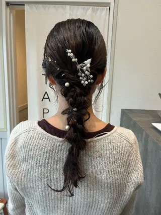 ヘアアレンジ 金沢市/美容師/ 岡島由希美のマツエク・マツパデザイン