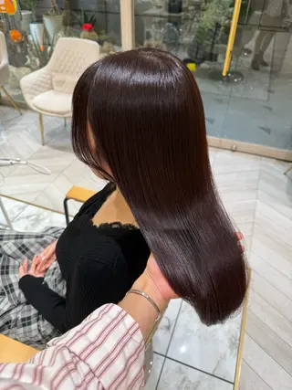 セミロング hina☺︎ 髪質改善/ストレートのヘアスタイル