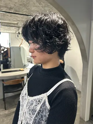 ショート 船橋/パーマ/メンズ キチ/RITSU🪡のヘアスタイル