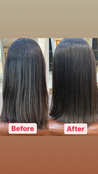 ロング カラー 宮本 玲那のヘアスタイル