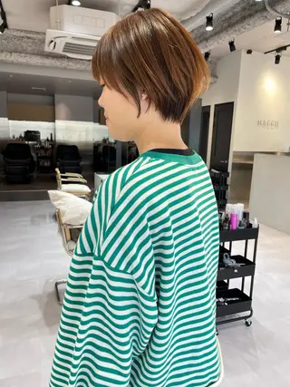 ショート カラー 立川✨ブリーチ/ ケアブリーチ✨のヘアスタイル