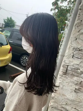 ロング 保野加/トレンドボブ 透明感爆発カラーのヘアスタイル