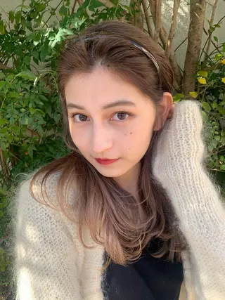 カラー ラベンダー/レイヤー スタイル🤎mamiのヘアスタイル