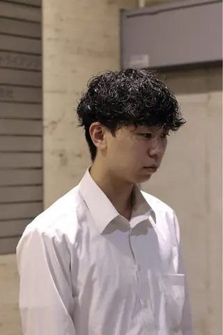 ショート パーマ メンズ 🌀パーマ特化 美容師🌀/しゅんのヘアスタイル