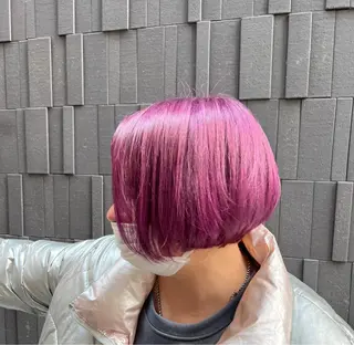 ショート カラー 両国駅徒歩1分⭐️ アイロン仕上げのヘアスタイル