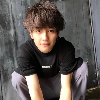 ミディアム カラー ヘアアレンジ メンズ ✨【公式】渋谷メンズ サロン BLUCK✨のヘアスタイル