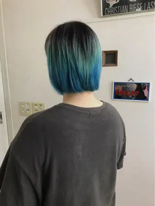 ショート カラー ヘアアレンジ 三輪 太一のヘアスタイル
