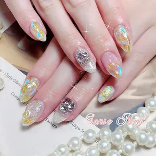 ネイル パーマ ヘアアレンジ メンズ キッズ アイブロウ マツエク・マツパ ロング カラー 🎀Sense Nail池袋店🎀のネイルデザイン