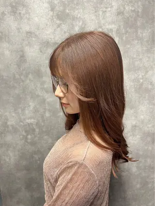 セミロング 渡邊 良のヘアスタイル