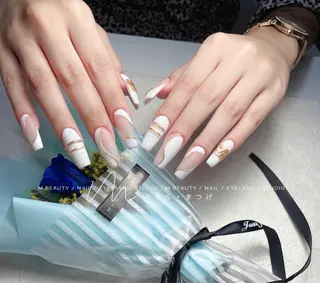 ネイル M🌷nail 長さだし専門店のネイルデザイン