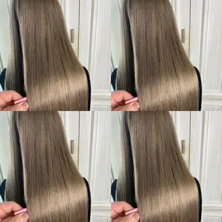 セミロング カラー 似合わせ/ブリーチ カラー.岡田友仁のヘアスタイル