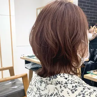 ショート カラー パーマ ヘアアレンジ メンズ キッズ ネイル マツエク・マツパ レイヤーカット 🌿透け感カラーのヘアスタイル