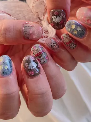 ネイル 3dパーツ/流行り 👧shushu❤️のネイルデザイン