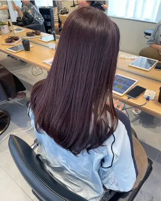 セミロング ラベンダー/レイヤー スタイル🤎mamiのヘアスタイル