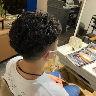 ショート パーマ メンズ 🫟メンズスタイル 特化型マナ🫟のヘアスタイル