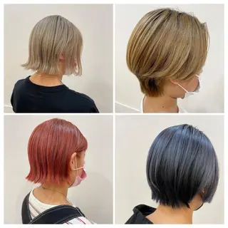 カラー ゆめ ベージュカラーのヘアスタイル