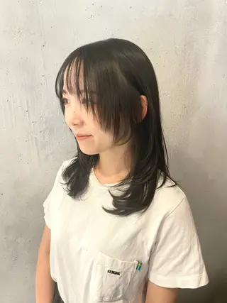 ミディアム カラー 絹髪質感TR💫 レイヤーカット/熊澤のヘアスタイル