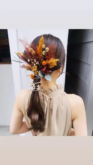ロング SEAM アキホのヘアスタイル