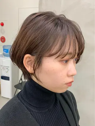 ショート 🌿似合わせ透明感 カラー松本朋幸🌿のヘアスタイル