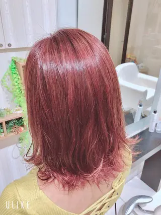 ミディアム カラー パーマ デザインカラー✨新倉 佑奈のヘアスタイル