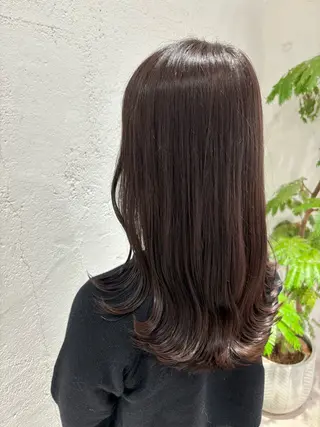 セミロング カラー サソウ ユリエ🥥のヘアスタイル