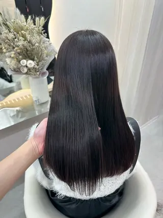 ロング カラー Rio🎀ブリーチ なし透明感♡顔周り♡のヘアスタイル