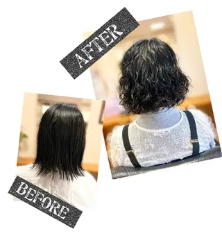 ショート パーマ かぁちゃん 橋本のヘアスタイル