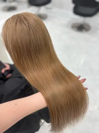 ロング まろっと艶感ブラウン ベージュ🤍まなかのヘアスタイル