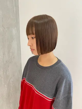 ミディアム いとう ほのかのヘアスタイル