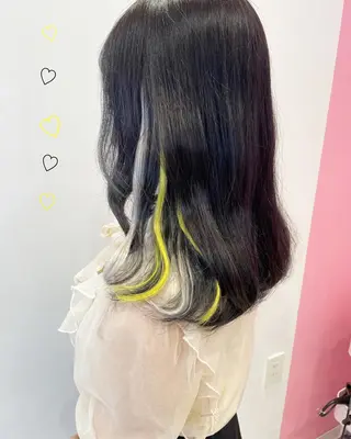 セミロング カラー 新宿駅近♡個室 ♡関口三都季🌜のヘアスタイル
