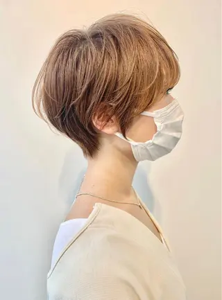 ショート カラー ⭐️小顔ショート⭐️ 大鷲拓海のヘアスタイル