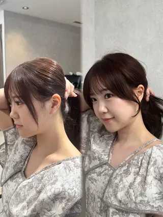 ロング 銀座/前髪顔まわり/ 透明感カラー/danのヘアスタイル