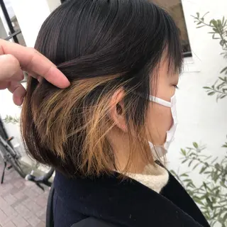 ショート カラー パーマ ヘアアレンジ 【ツヤ髪美容師】 ツダケイスケのヘアスタイル