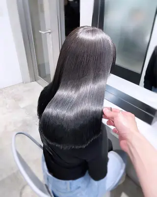 ロング 韓国レイヤーカット 髪質改善▫️水野有真のヘアスタイル