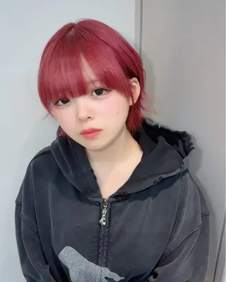 ショート カラー ヘアアレンジ 桐生 モデル様募集中のヘアスタイル
