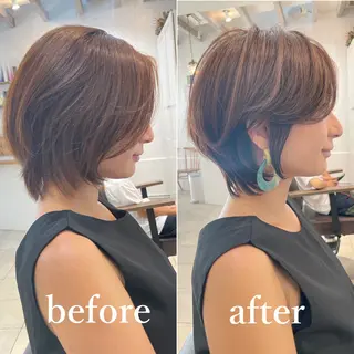 ショート 表参道/大人ショート カットモデル募集⭐︎のヘアスタイル