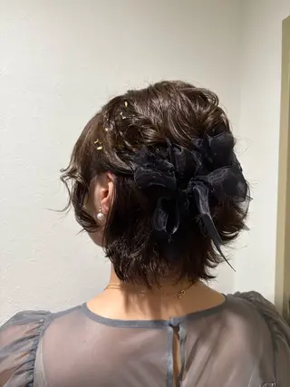 ショート ヘアセット/艶カラー /まつげパーマ/りおのヘアスタイル